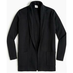 J. Crew Chelsea Sweater Blazer Size Small Black 100% cotton Jacket
